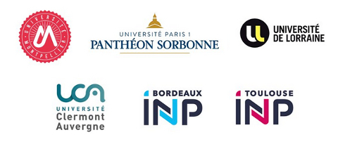 Université de Montpellier, Université Paris 1 Panthéon Sorbonne, Université de Lorraine, UCA, INP Bordeaux, INP Toulouse