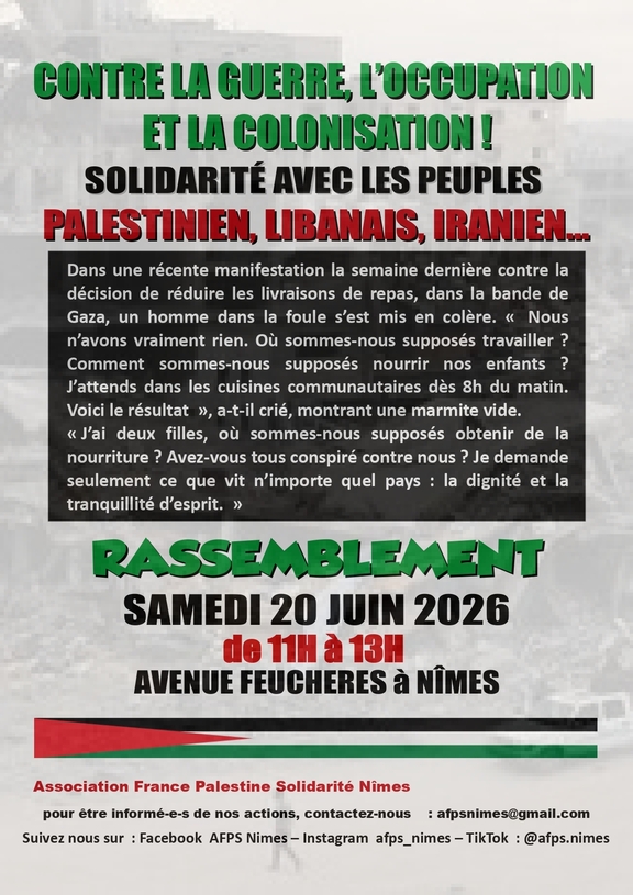 AFPS - Solidarité avec les peuples qui luttent pour leur survie